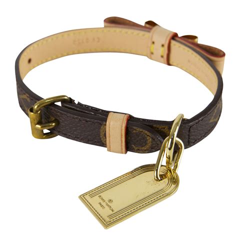 louis vuitton dog collar bow|Louis Vuitton dog leash.